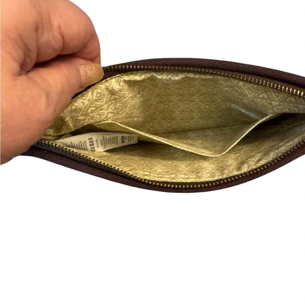 Prana Beige‎ and Brown Clutch Bag